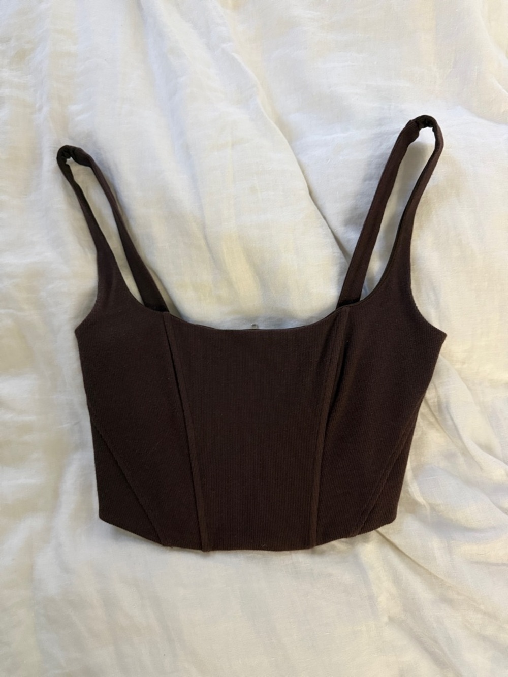 Isalis Square Neck Corset Crop Top